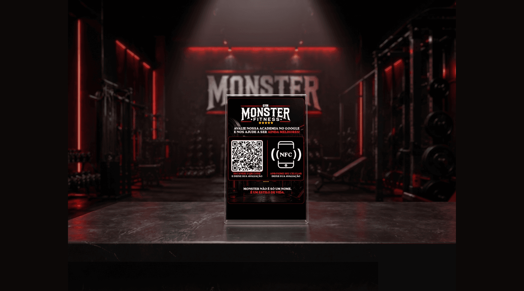 Depois: placa NFC premium